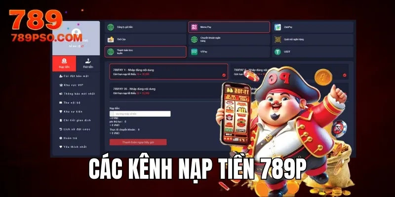 Tổng hợp các kênh thanh toán được nhà cái hỗ trợ